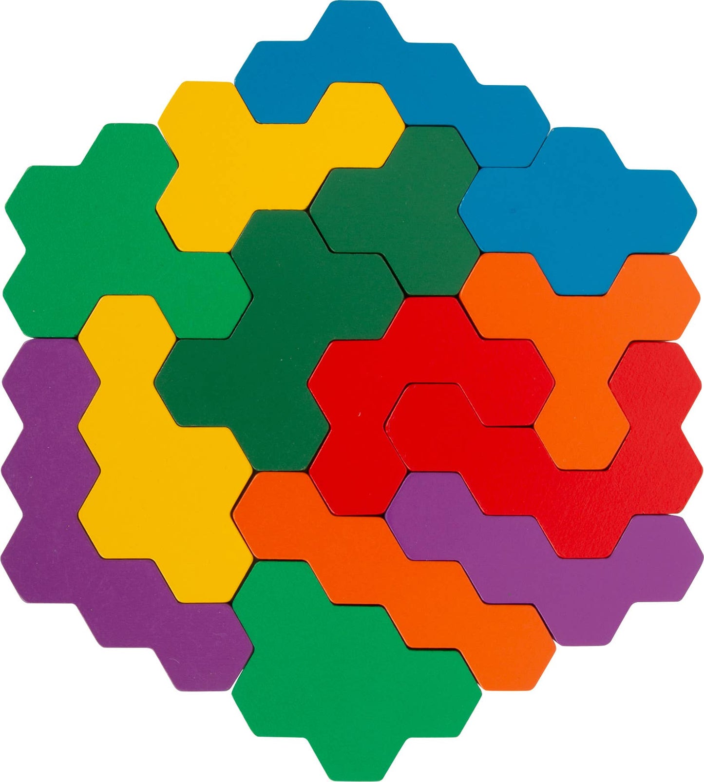 Jeu éducatif Puzzle en bois Hexagone