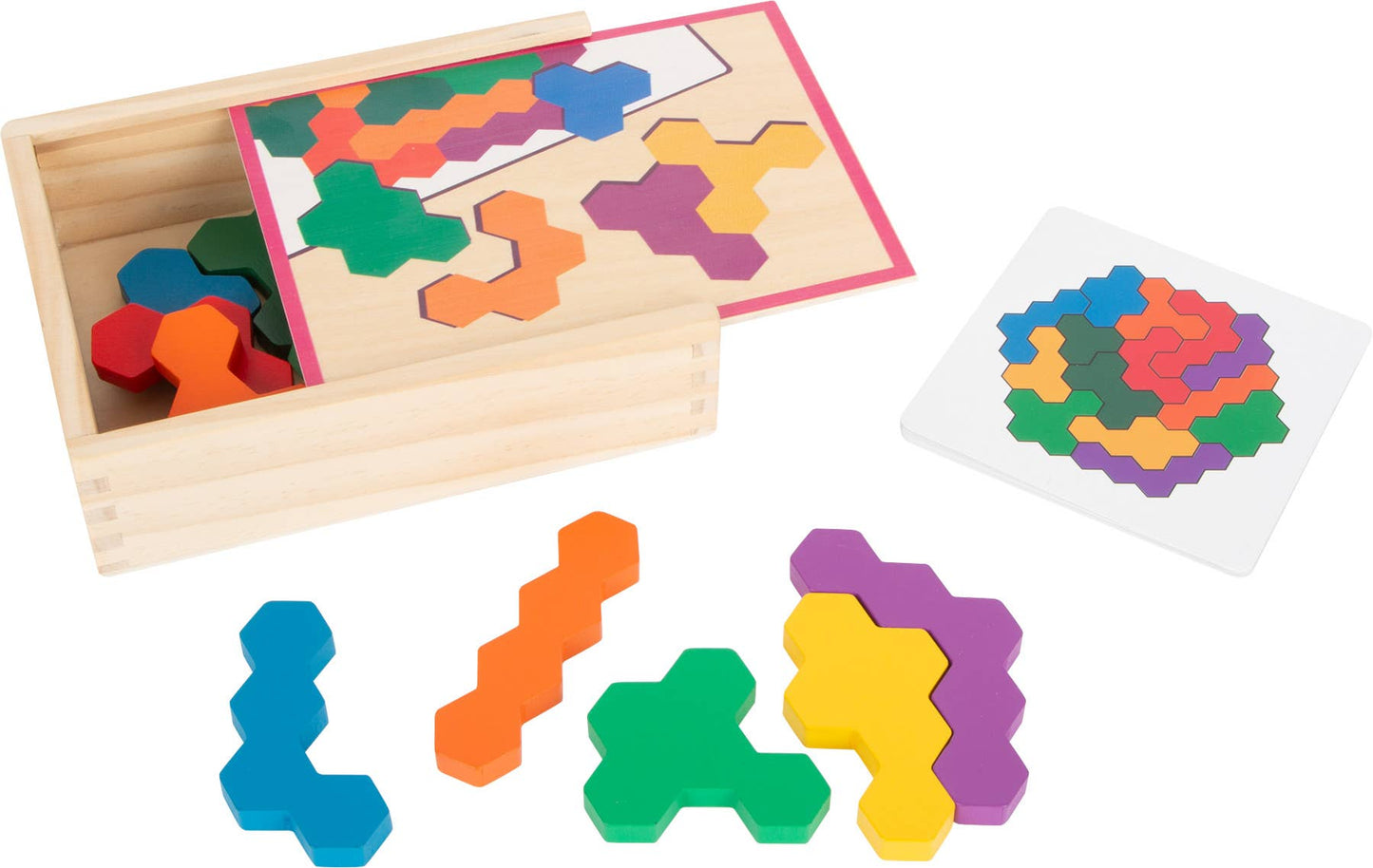 Jeu éducatif Puzzle en bois Hexagone