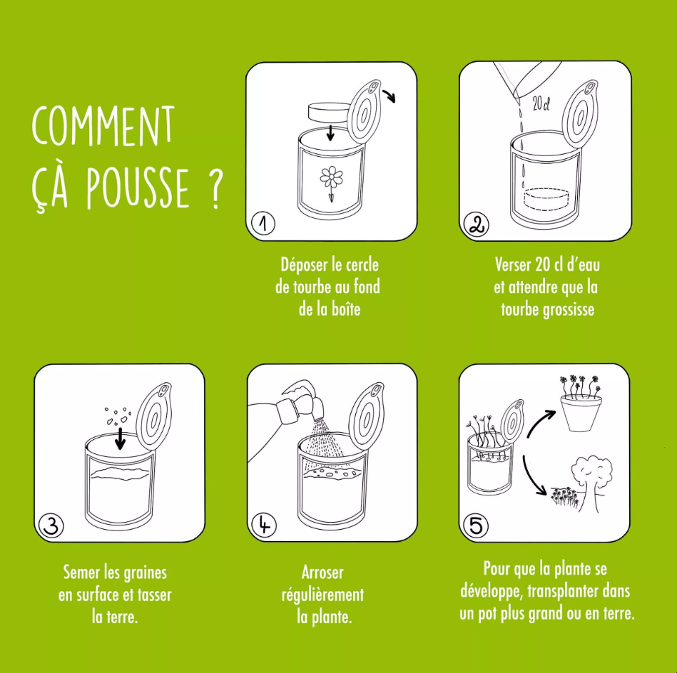 Kit à semer "Toi et Moi" Fabriqué en France