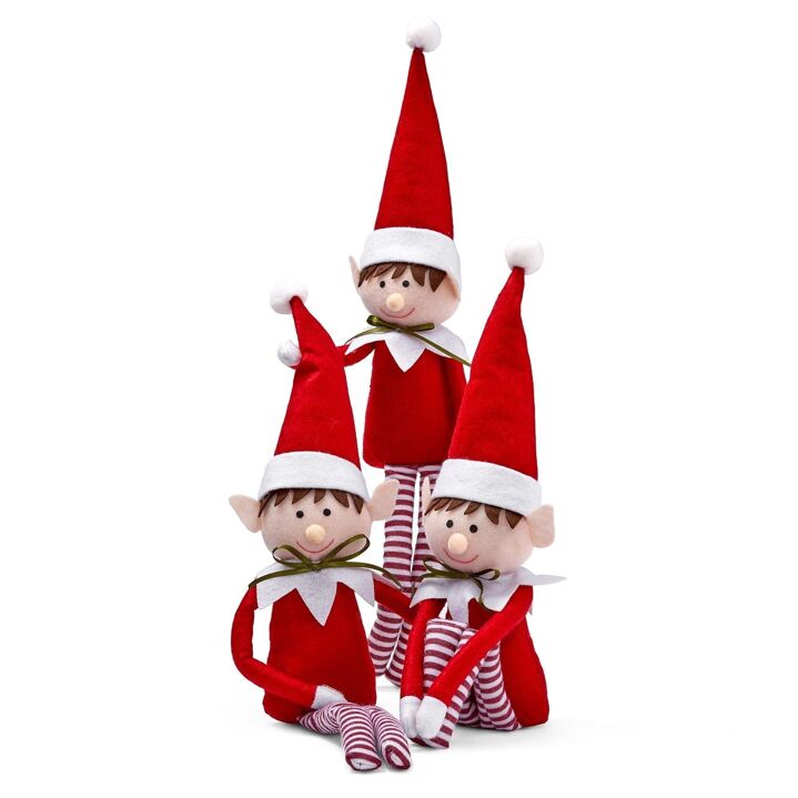 Lot de 3 Elfs farceurs de Noël