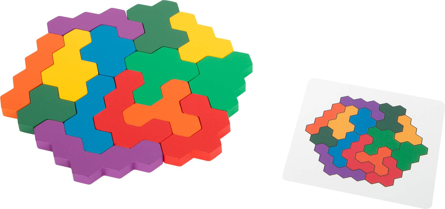 Jeu éducatif Puzzle en bois Hexagone