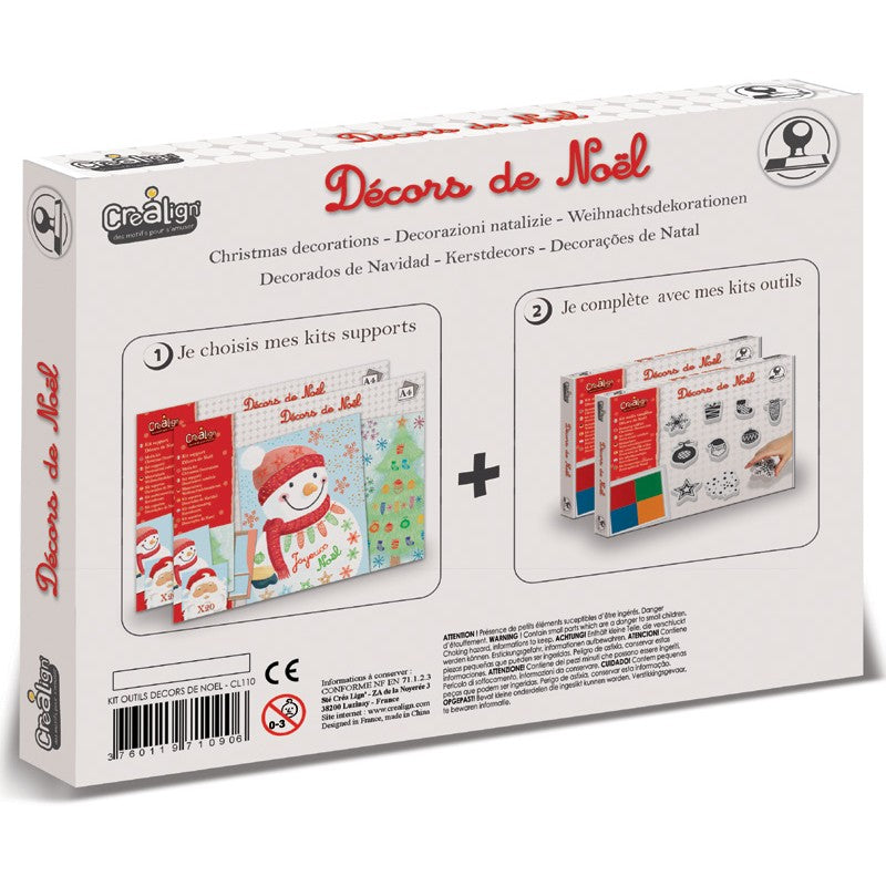 Créa Lign - Kit outils tampons "Décors de Noël"