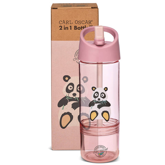 Bouteille d'eau 2 en 1, Tritan Renew-Pink-Panda