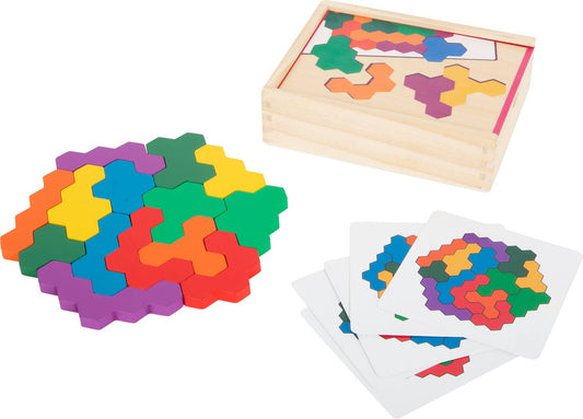Jeu éducatif Puzzle en bois Hexagone