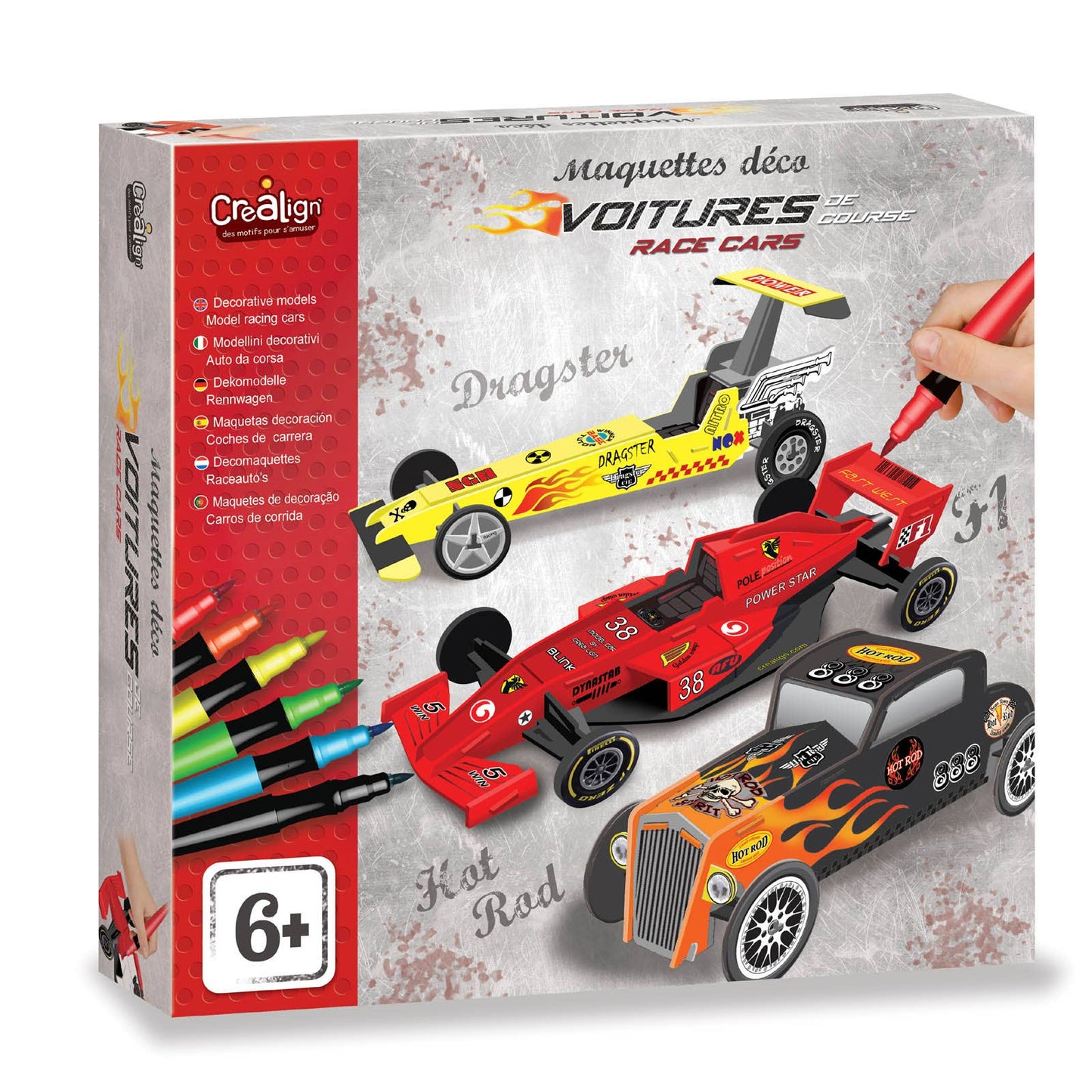 Créa Lign - Maquettes déco "Voitures de course"