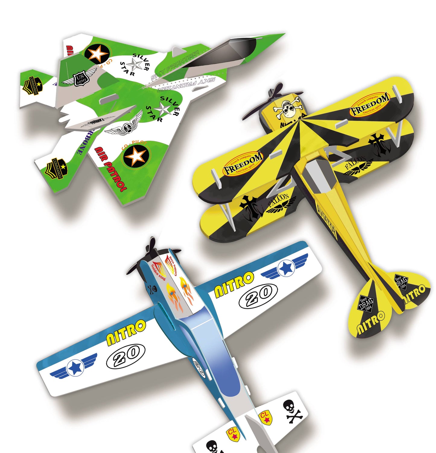 Créa Lign - Maquette déco "Avions"