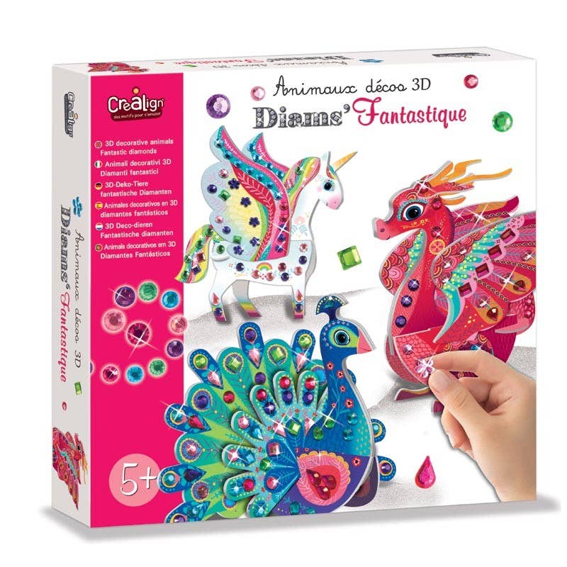 Créa Lign - Animaux déco 3D " Diams fantastique"