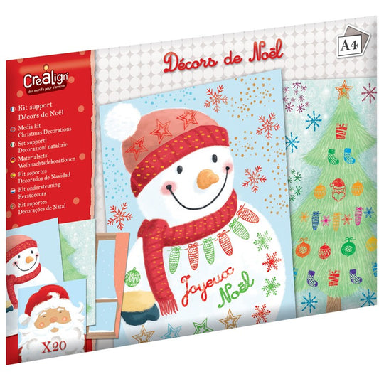 Créa Lign' - Kit supports Feuilles "Décors de Noël"